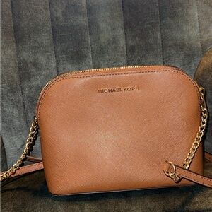 Michael Kors Tan Crossbody Bag with Gold Hardware